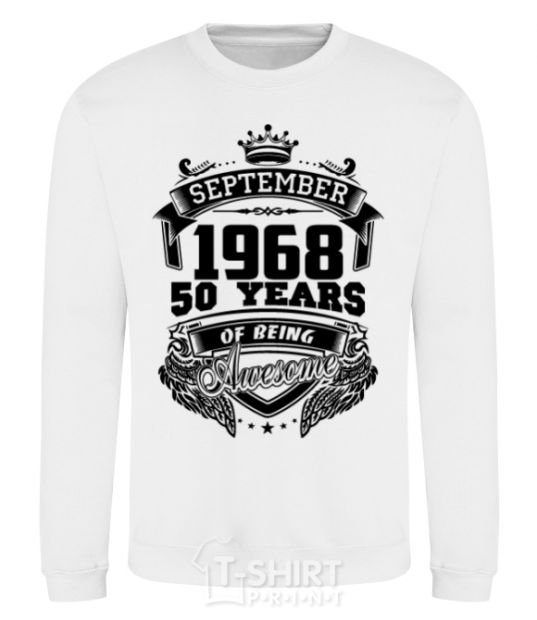 Sweatshirt September 1968 awesome White фото