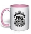 Mug with a colored handle November 1968 awesome light-pink фото