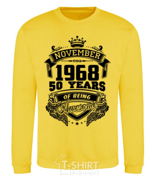 Sweatshirt November 1968 awesome yellow фото