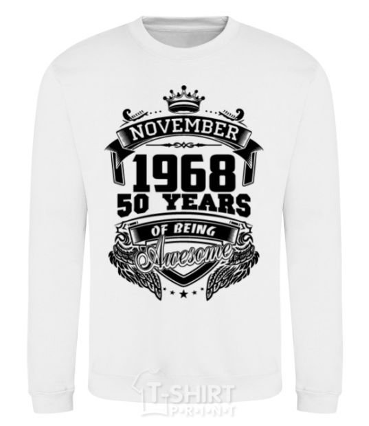 Sweatshirt November 1968 awesome White фото