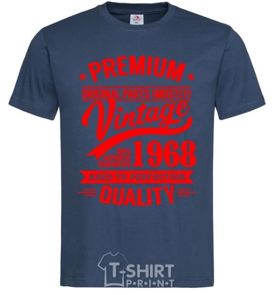 Men's T-Shirt Premium vintage 1968 navy-blue фото