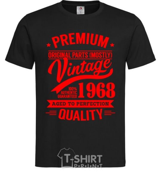 Men's T-Shirt Premium vintage 1968 black фото