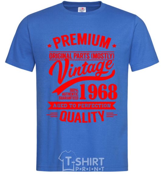 Men's T-Shirt Premium vintage 1968 royal-blue фото