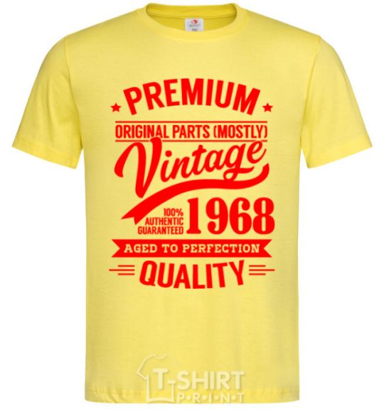 Men's T-Shirt Premium vintage 1968 cornsilk фото