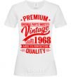 Женская футболка Premium vintage 1968 Белый фото