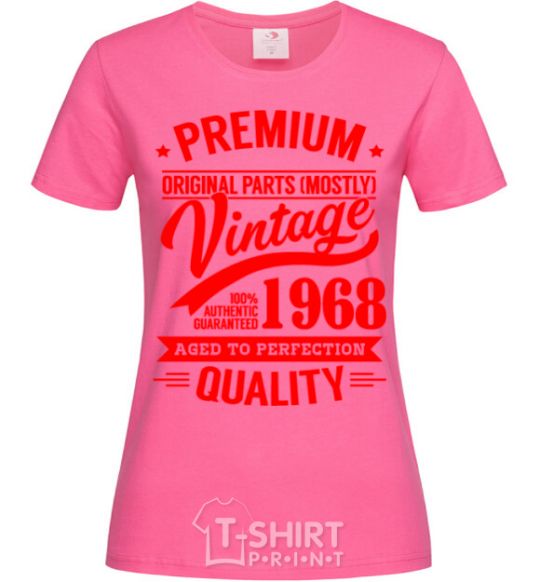 Women's T-shirt Premium vintage 1968 heliconia фото