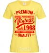 Women's T-shirt Premium vintage 1968 cornsilk фото