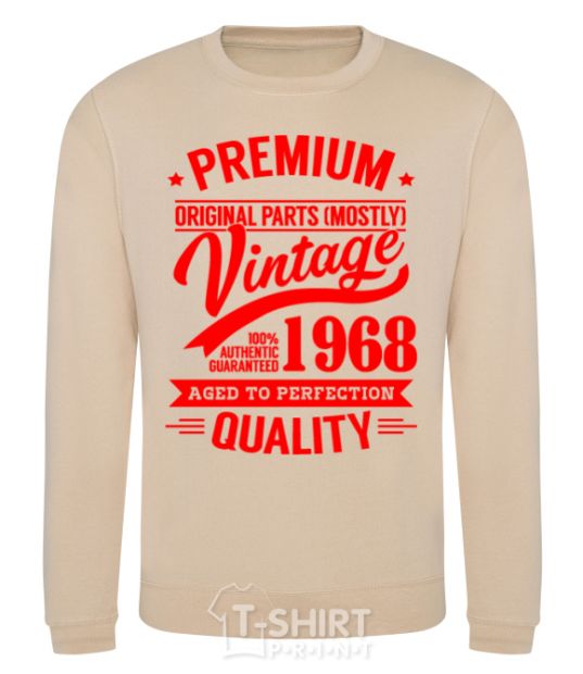 Sweatshirt Premium vintage 1968 sand фото