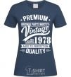 Women's T-shirt Premium vintage 1978 navy-blue фото