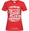 Women's T-shirt Premium vintage 1978 red фото