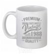 Ceramic mug Premium vintage 1988 White фото