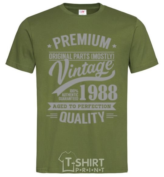 Men's T-Shirt Premium vintage 1988 millennial-khaki фото