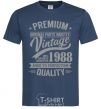 Мужская футболка Premium vintage 1988 Темно-синий фото