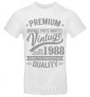 Мужская футболка Premium vintage 1988 Белый фото