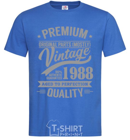 Men's T-Shirt Premium vintage 1988 royal-blue фото