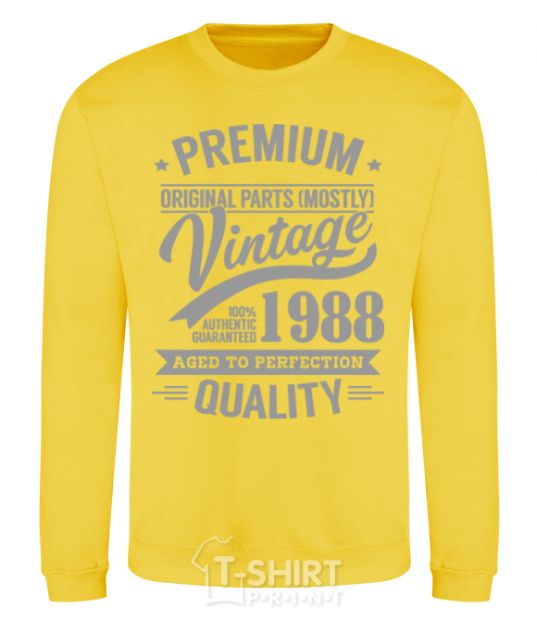 Sweatshirt Premium vintage 1988 yellow фото