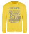 Sweatshirt Premium vintage 1988 yellow фото