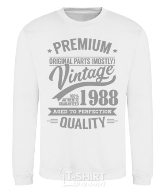 Sweatshirt Premium vintage 1988 White фото