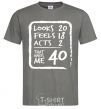 Men's T-Shirt That makes me 40 dark-grey фото