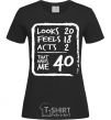 Women's T-shirt That makes me 40 black фото