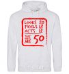 Men`s hoodie That makes me 50 sport-grey фото