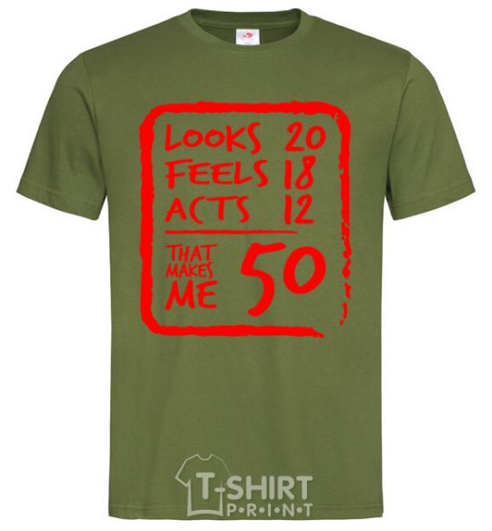 Men's T-Shirt That makes me 50 millennial-khaki фото