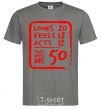 Men's T-Shirt That makes me 50 dark-grey фото