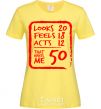 Женская футболка That makes me 50 Лимонный фото