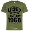 Men's T-Shirt This Legend was born in Jenuary 1968 millennial-khaki фото