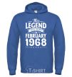 Men`s hoodie This Legend was born in February 1968 royal фото