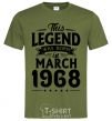 Men's T-Shirt This Legend was born in March 1968 millennial-khaki фото