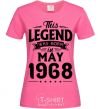 Women's T-shirt This Legend was born in May 1968 heliconia фото