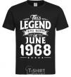 Men's T-Shirt This Legend was born in June 1968 black фото