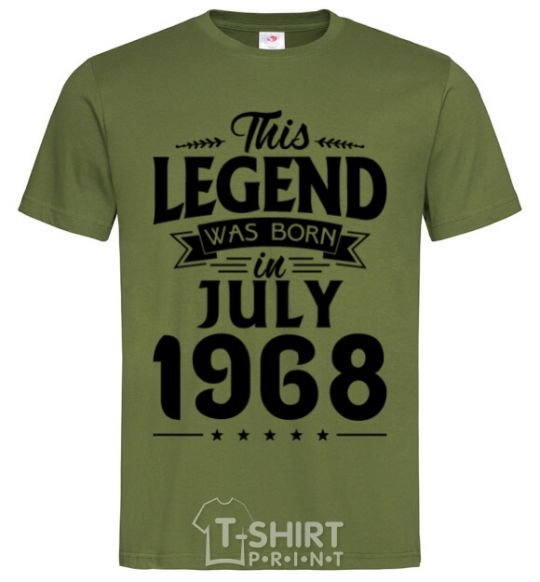 Men's T-Shirt This Legend was born in July 1968 millennial-khaki фото