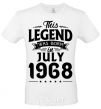 Men's T-Shirt This Legend was born in July 1968 White фото