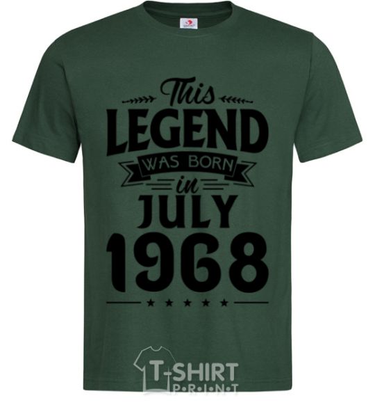 Men's T-Shirt This Legend was born in July 1968 bottle-green фото
