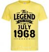 Men's T-Shirt This Legend was born in July 1968 cornsilk фото