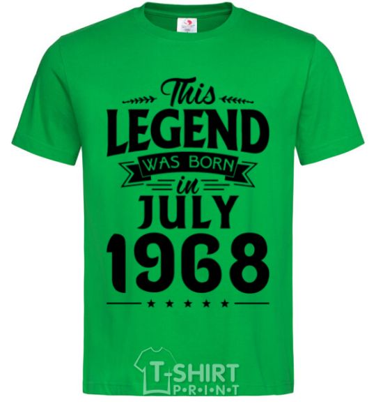 Men's T-Shirt This Legend was born in July 1968 kelly-green фото