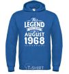 Men`s hoodie This Legend was born in August 1968 royal фото
