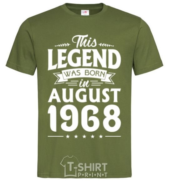 Men's T-Shirt This Legend was born in August 1968 millennial-khaki фото