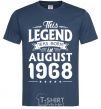 Men's T-Shirt This Legend was born in August 1968 navy-blue фото