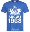 Men's T-Shirt This Legend was born in August 1968 royal-blue фото
