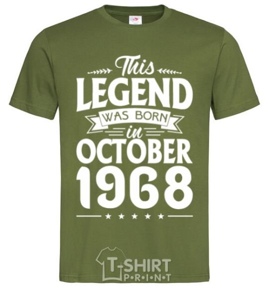 Men's T-Shirt This Legend was born in October 1968 millennial-khaki фото
