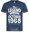 Men's T-Shirt This Legend was born in October 1968 navy-blue фото