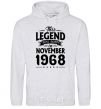 Men`s hoodie This Legend was born in November 1968 sport-grey фото
