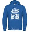 Men`s hoodie This Legend was born in December 1968 royal фото