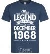 Men's T-Shirt This Legend was born in December 1968 navy-blue фото