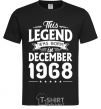 Men's T-Shirt This Legend was born in December 1968 black фото