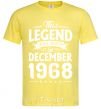 Men's T-Shirt This Legend was born in December 1968 cornsilk фото