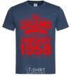 Men's T-Shirt This Legend was born in Jenuary 1958 navy-blue фото